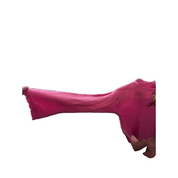 WB Looney tunes pink tweety bird sweatshirt size 7/8 - Picture 2 of 9